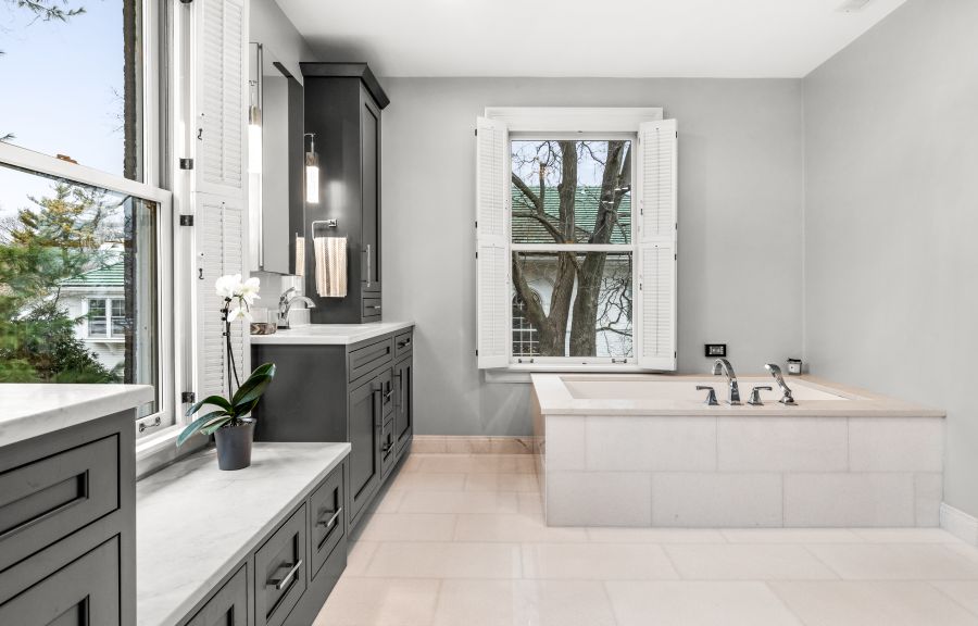 Luxury Master Bathroom Remodel In Wilmette