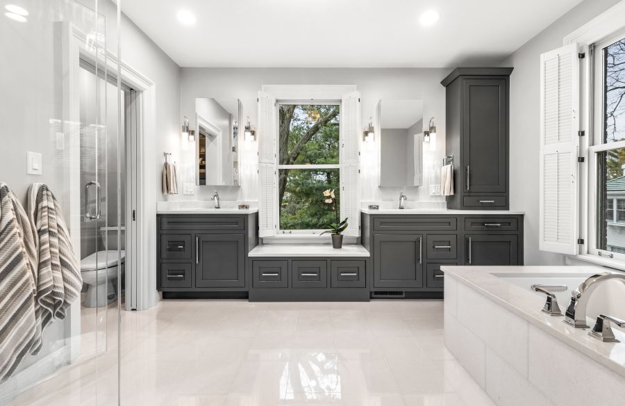 Luxury Master Bathroom Remodel In Wilmette