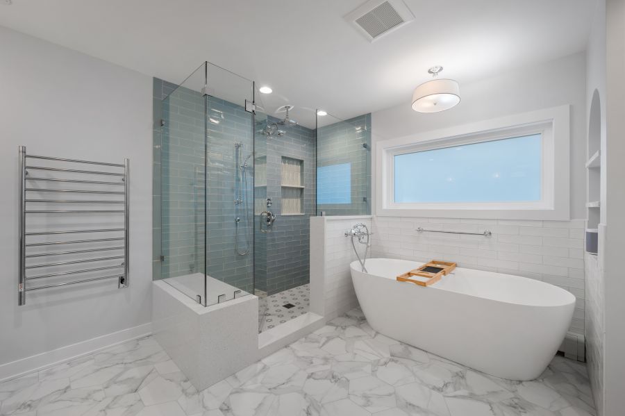 Custom Primary Bathroom Addition In Park Ridge