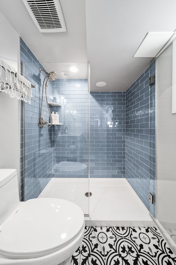 Three Plumbing Fixtures Basement Bathroom Addition