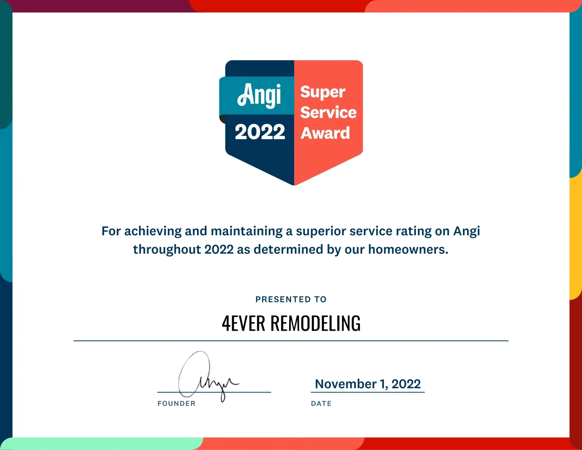 Angi 2022 Super Service Award 1