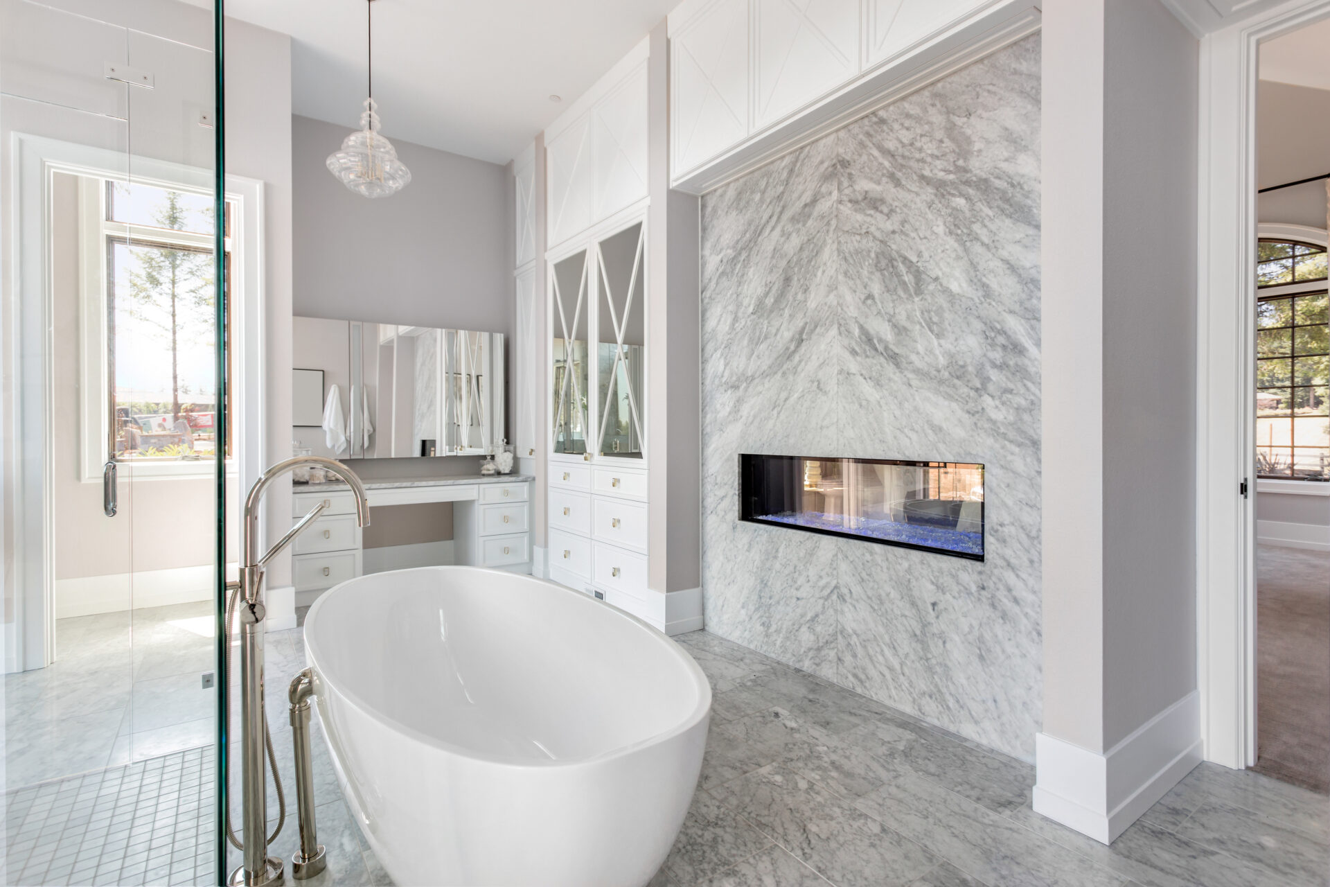 Recently remodeled bathroom by 4Ever Remodeling in Evanston, IL.