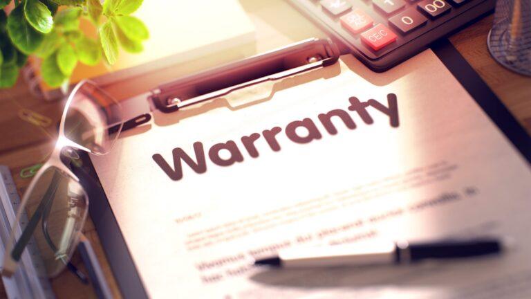 Clipboard with Warranty Concept. 3D.