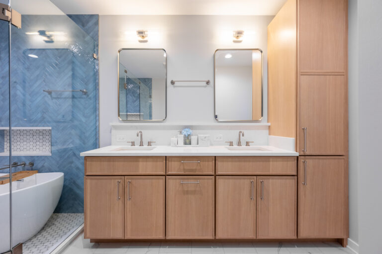 two new sinks in a bathroom