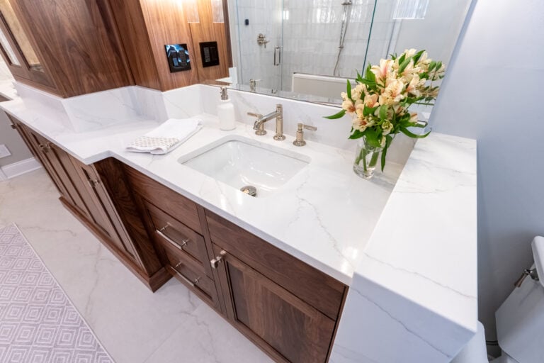 single bathroom vanity with sink white new countertop
