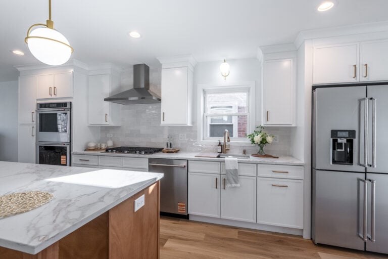 kitchen remodel timeline white cabinets lights on